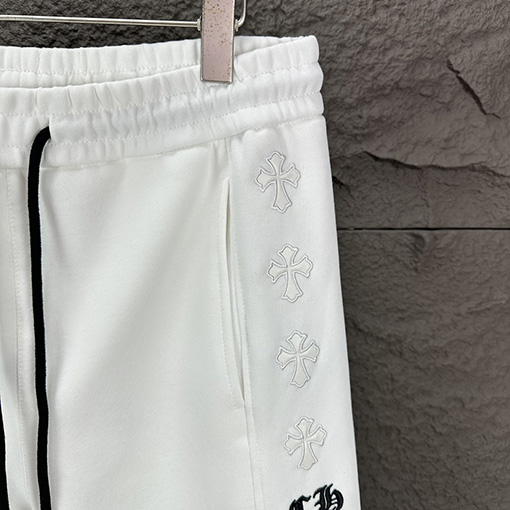 クロムハーツ 新作 クロスレザー刺繍ロングパンツ