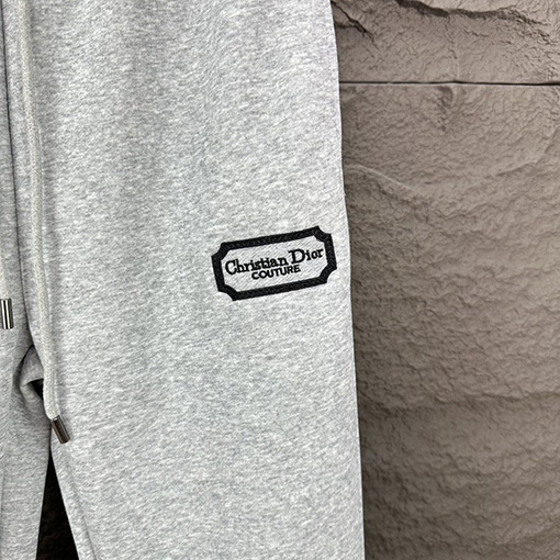 ディオール 刺繍文字ロゴカップルパンツ