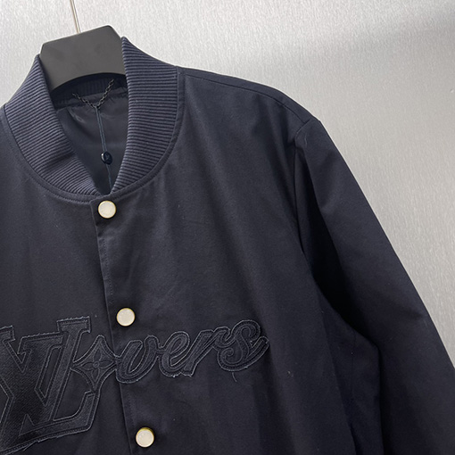ルイヴィトン  胸のロゴ刺繍コットンフライトジャケット