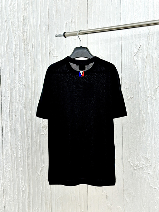 ルイヴィトン アルファベットロゴロゴ刺繍ホットダイヤモンド半袖Tシャツ