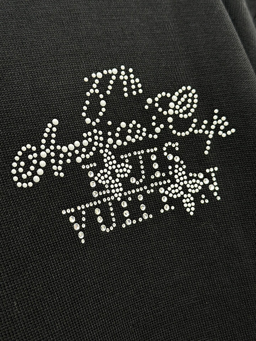 ルイヴィトン アルファベットロゴロゴ刺繍ホットダイヤモンド半袖Tシャツ