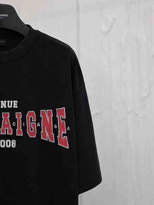 バレンシアガコピー 新しい古いウォッシュレトロ半袖Tシャツ