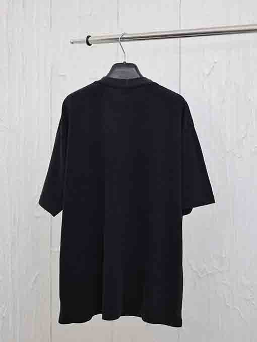 バレンシアガコピー 新しい古いウォッシュレトロ半袖Tシャツ