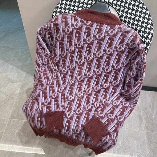 ディオール 新しいフルプリントカーディガンセーター