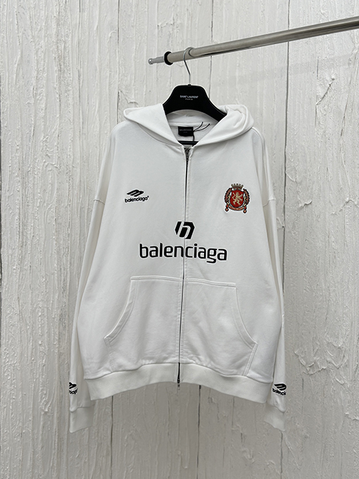 バレンシアガ PARIS SOCCER HOODIEミディアムサイズジッパーパーカー