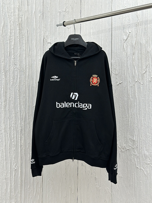 バレンシアガ PARIS SOCCER HOODIEミディアムサイズジッパーパーカー