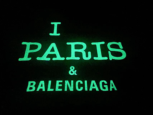 バレンシアガスーパーコピー parisハートロゴプリント長袖シャツ