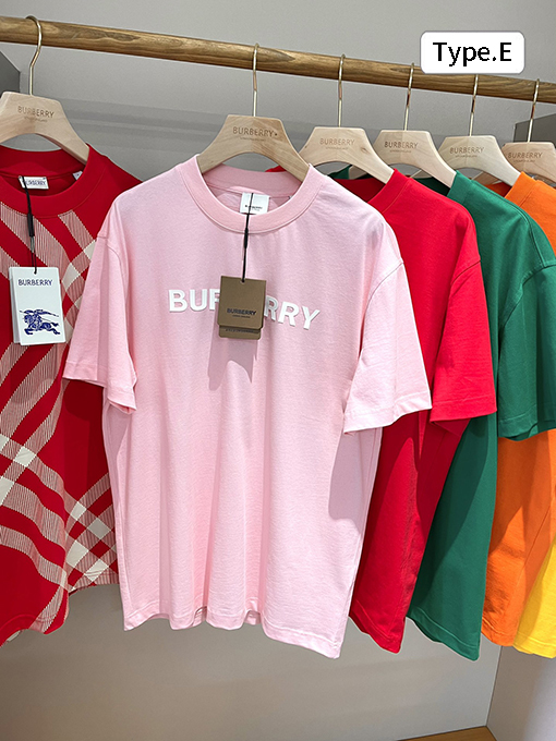バーバリーコピー 新しい サイトプリント文字半袖Tシャツ