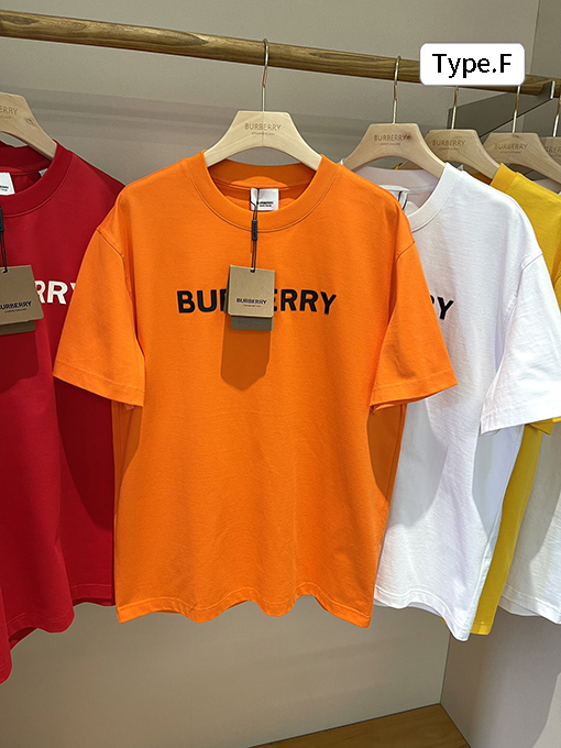 バーバリーコピー 新しい サイトプリント文字半袖Tシャツ