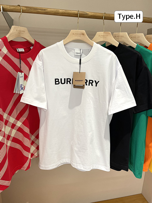バーバリーコピー 新しい サイトプリント文字半袖Tシャツ