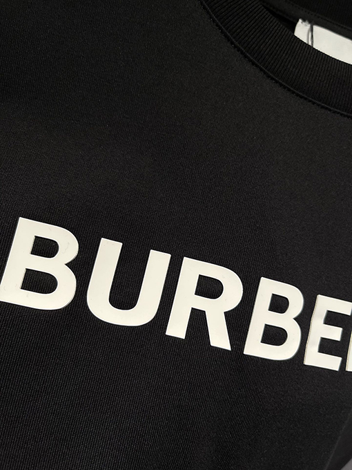 バーバリーコピー 新しい サイトプリント文字半袖Tシャツ