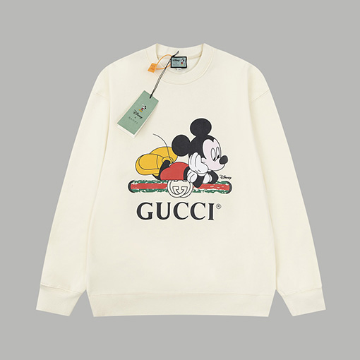 グッチ  ミッキープリントクルーネックパーカー