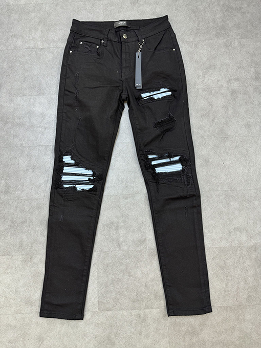 アミリ ミッドライズハイストレッチスリムフィットスキニーデニムパンツ