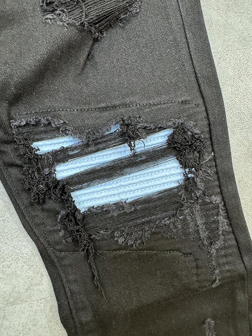 アミリ ミッドライズハイストレッチスリムフィットスキニーデニムパンツ