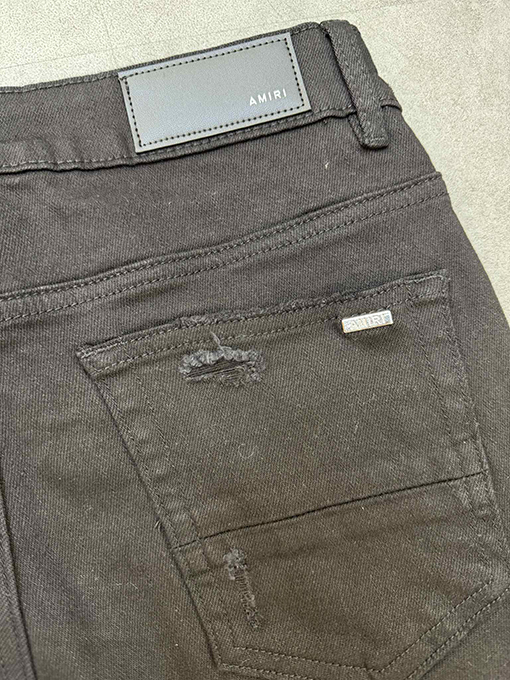 アミリ ミッドライズハイストレッチスリムフィットスキニーデニムパンツ