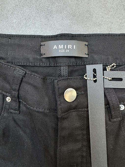 アミリ ミッドライズハイストレッチスリムフィットスキニーデニムパンツ