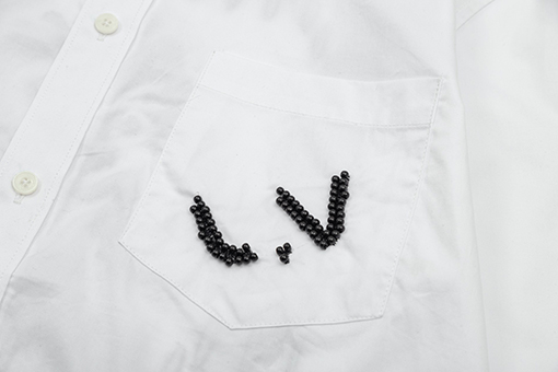 ルイヴィトン フィアオフ ホリデー コラボレーション ビーズ刺繍ロングスリーブシャツ