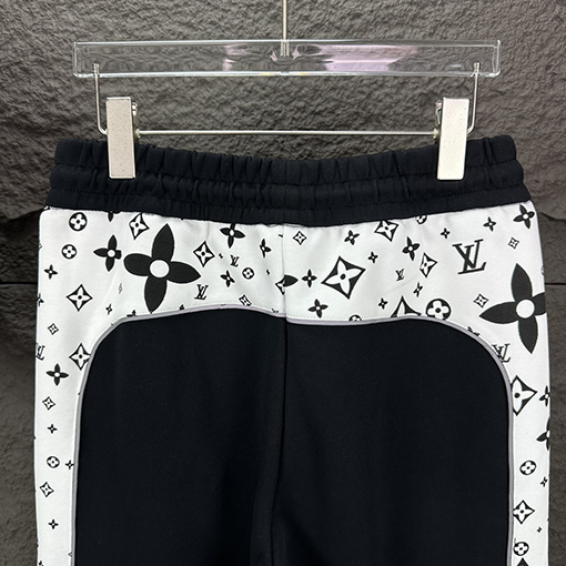 ルイヴィトン 新しい衝突色のステッチジッパーポケットカップルパンツ