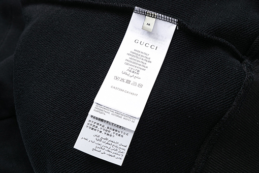 Adidas X Gucci 新しいカウンター刺繍二股フード付きパーカー