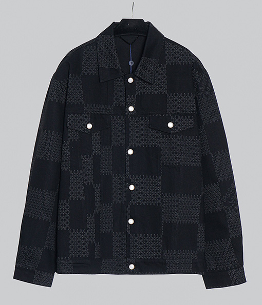 ルイヴィトン クラシックなチェック柄のライン FW 25 ショージャケット