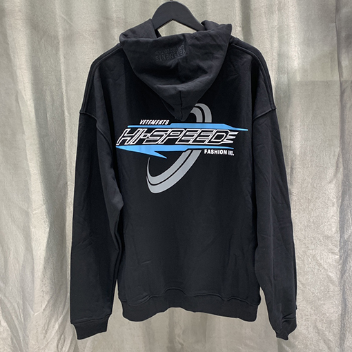 ヴェトモン Hi Speed アルファベットプリントパーカー