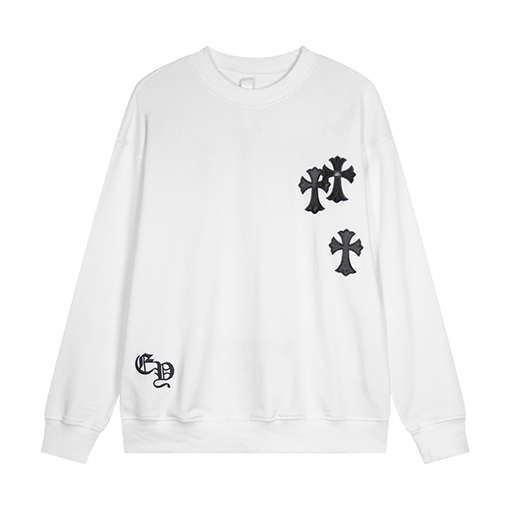 クロムハーツ ファッションベースのクルーネックパーカー