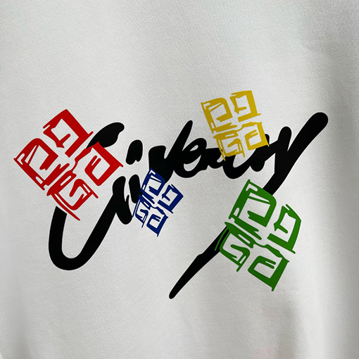 ジバンシイコピー  アルファベットプリントロゴクルーネックパーカー