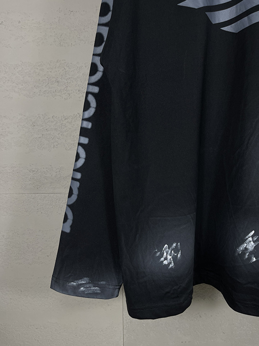 バレンシアガ 3Mアルファベットのクラシックプリント長袖Tシャツ