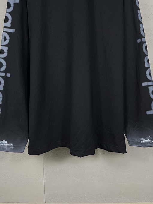 バレンシアガ 3Mアルファベットのクラシックプリント長袖Tシャツ