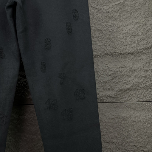 マルタンマルジェラスーパーコピー 刺繍ロゴカップル ストレートパンツ