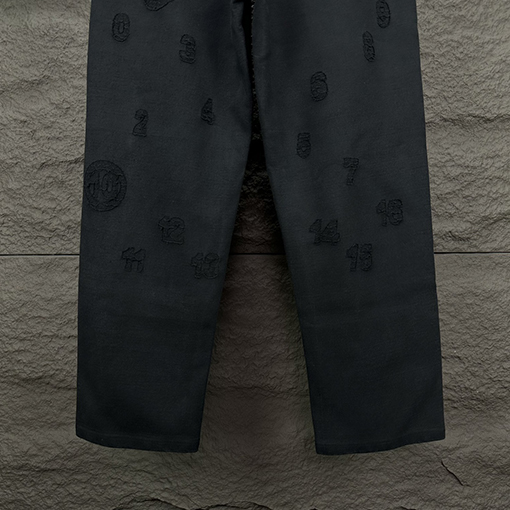 マルタンマルジェラスーパーコピー 刺繍ロゴカップル ストレートパンツ