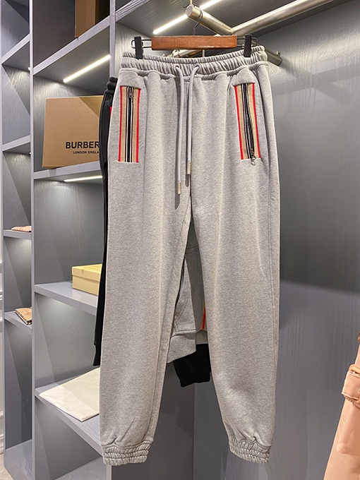 バーバリースーパーコピー ファッション装飾ストライプのスウェットパンツ