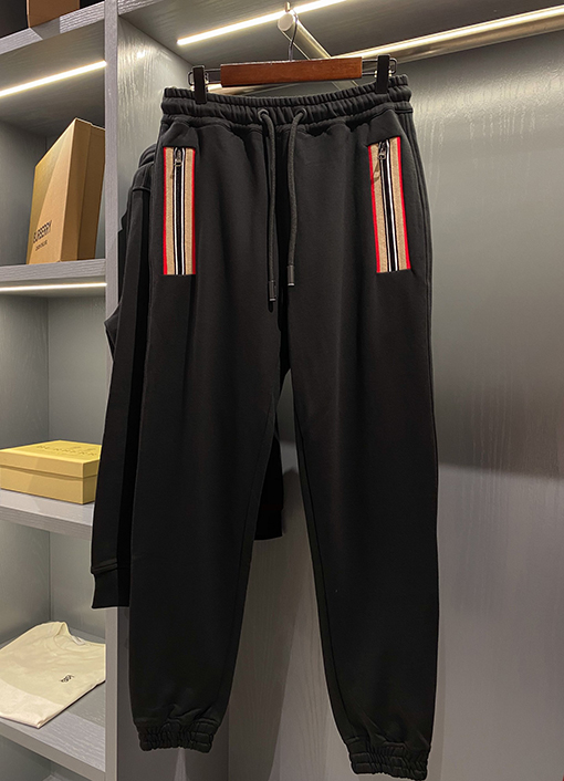 バーバリースーパーコピー ファッション装飾ストライプのスウェットパンツ