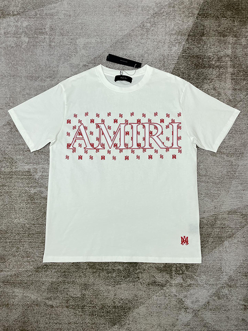 アミリコピー 新しいプリント文字ロゴTシャツ