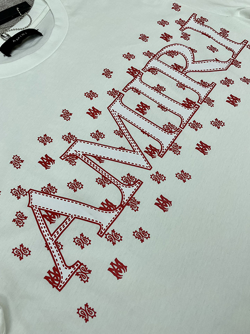 アミリコピー 新しいプリント文字ロゴTシャツ