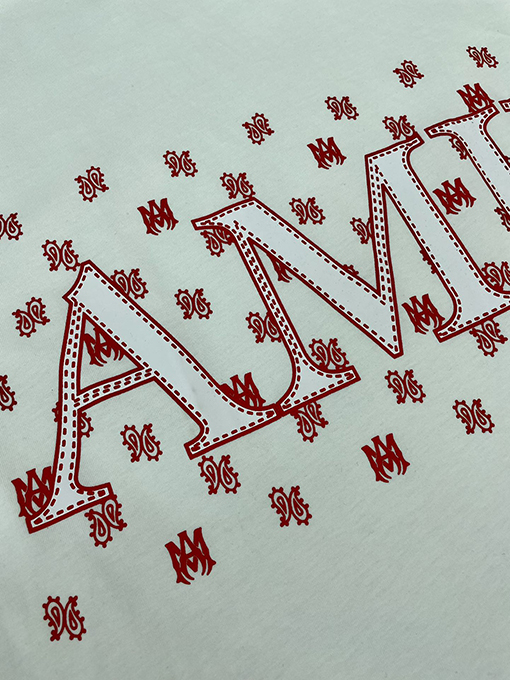 アミリコピー 新しいプリント文字ロゴTシャツ