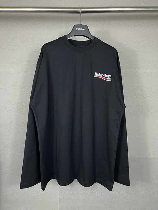 バレンシアガスーパーコピー コーラ刺繍長袖Tシャツ