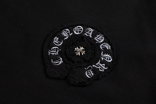 クロムハーツ 刺繍とウォッシュ加工のクルーネックスウェットシャツ