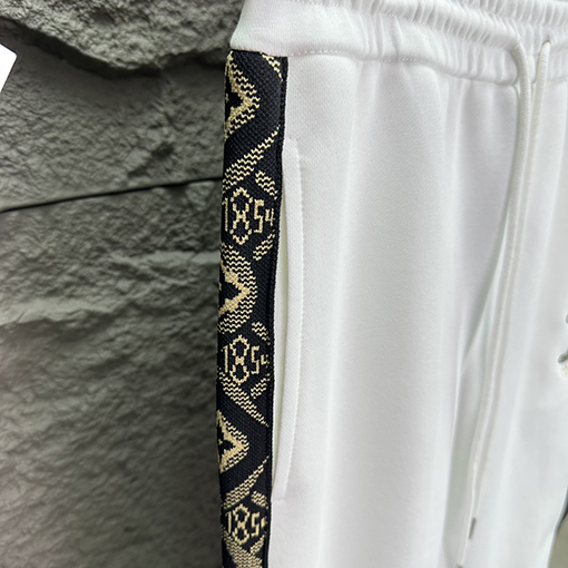 ルイヴィトンコピー 新しい刺繍文字リボンロゴカップルパンツ