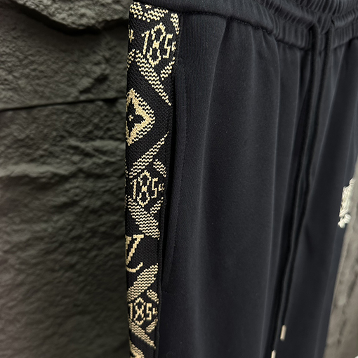 ルイヴィトンコピー 新しい刺繍文字リボンロゴカップルパンツ
