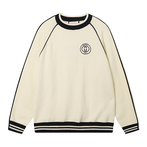 グッチ 1921カレッジロゴクルーネックセーター