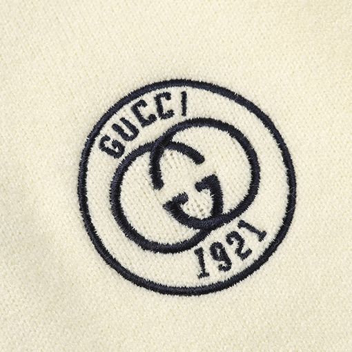 グッチ 1921カレッジロゴクルーネックセーター