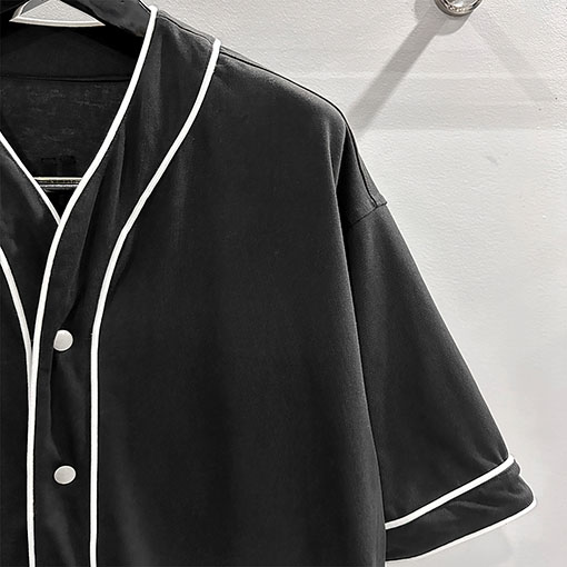 リックオウエンスコピー レディース パッチワークVネックボタン半袖ニットシャツ
