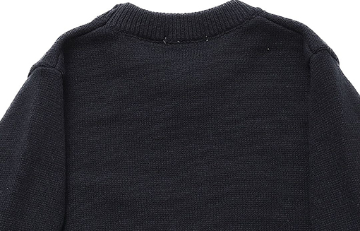 セリーヌ クラシックな刺繍文字クルーネックウールセーター