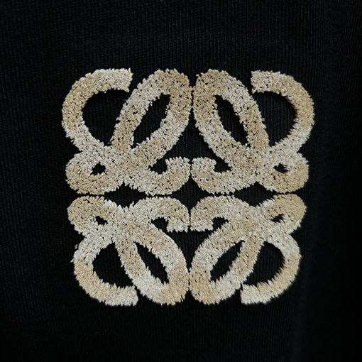 ロエベ グラフィティライン刺繍フード付きジッパーパーカー