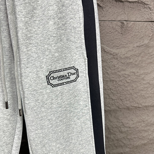ディオール 新しいステッチ刺繍文字カップルパンツ