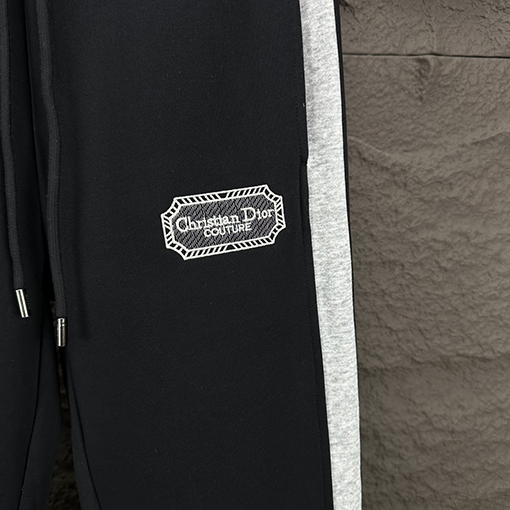 ディオール 新しいステッチ刺繍文字カップルパンツ