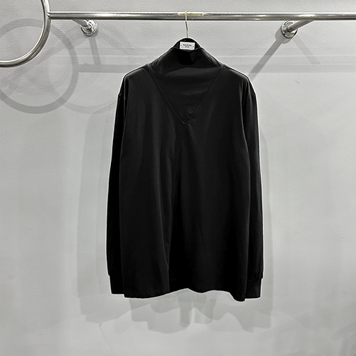 リックオウエンス 長袖ゆったりとしたカジュアルなロングTシャツ