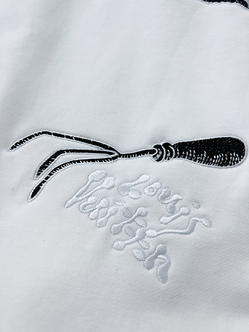 ルイヴィトンコピー  新しいツールパターン刺繍パーカー