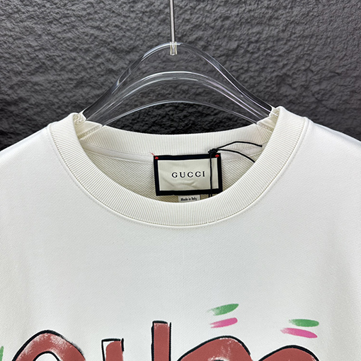 Gucci X Balenciaga 新しいアルファベットロゴのラウンドネックパーカー
